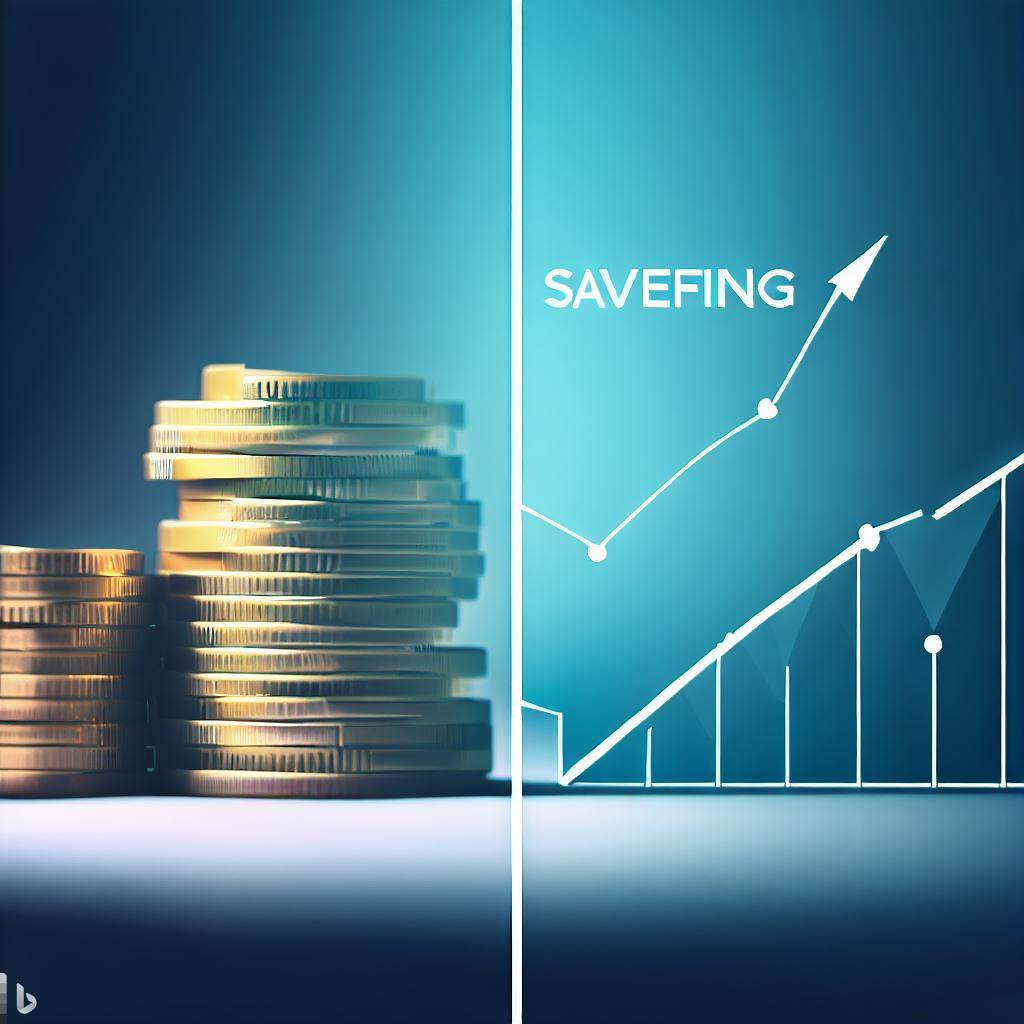 Ilustrasi: Perbedaan Menabung dan Investasi - Perbandingan Investasi